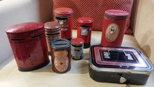 Used Vintage Mid-Century Chad Valley Tinplate Collectable Money Boxes Tins Etc