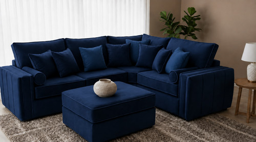 Alaska blue corner sofa - corner,