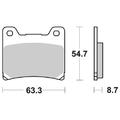 Brake pad pair 555ls 555 - brake,