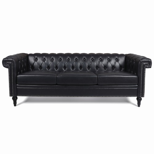 Classic faux leather - sofa, 3