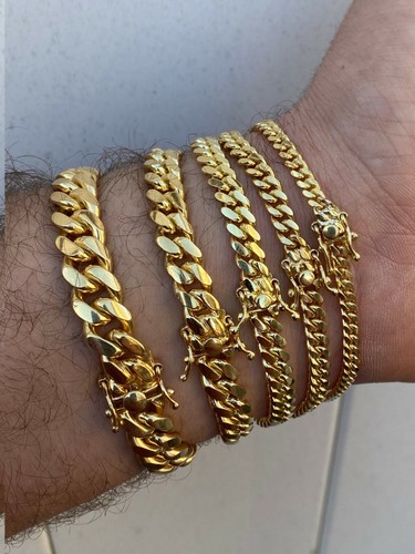 Miami link bracelet solid - link,