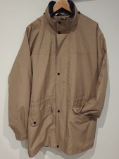 Original Puffa Coat Navy/ Beige Country Jacket Waterproof Cordcollar, Size Xl