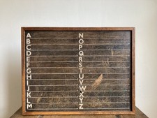 Vintage Industrial Alphabet