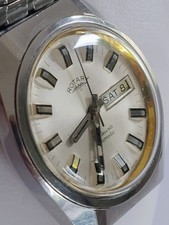 Rare Rotary Mens Watch 21 Jewels Automatic AS 2068  Gold Ring Dial