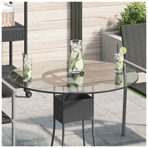 Table top round tempered glass - top,