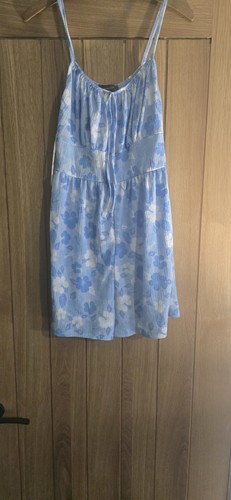Blue and white hibiscus floral - and,