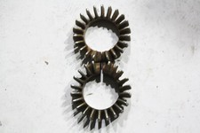 60S 70S ERA TRIUMPH T120 T140 EXHAUST MANIFOLD CLAMP PAIR