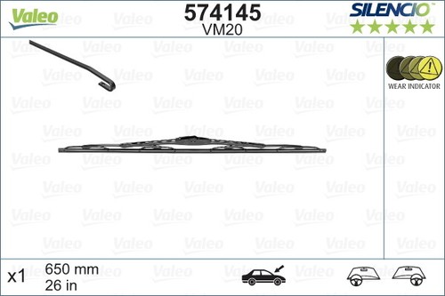 574145 valeo wiper blade - 574145,