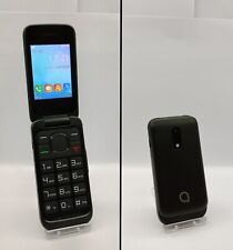 Alcatel 2053X Unlocked Black Flip Phone Big Button Good Condition 2.4" 1.3MP 2G