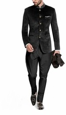 Mens Black Jodhpuri Suit
