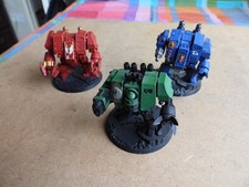 Citadel Warhammer 40k plastic figures models, Space marines Dreadnoughts x3