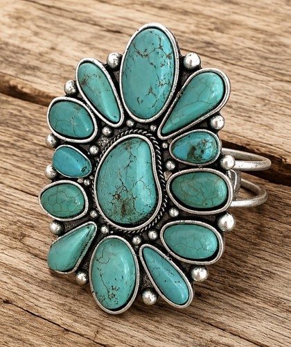 Western turquoise cuff - western,