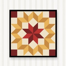 Barn Quilt Square, 8 Sizes, Outdoor & Indoor Wall Art, Home Decor, BQ103-04