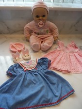 ZAPF BABY ANNABELL 2016 DOLL BUNDLE DUMMY  CLOTHES ALL WORKING 