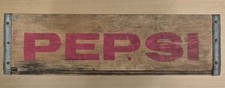 Vintage Wooden Pepsi Cola Crate Soda Bottle Prop