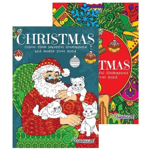 Christmas colouring book adult - colouring,