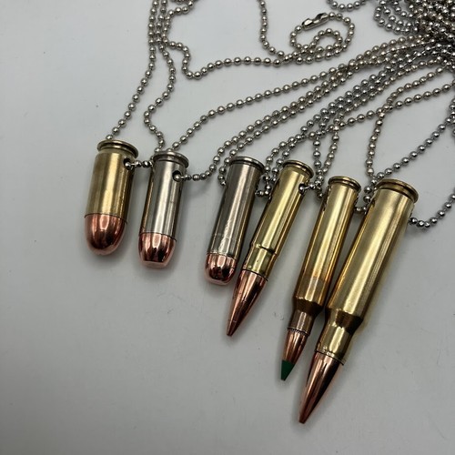 Bullet necklace military - bullet, necklace,