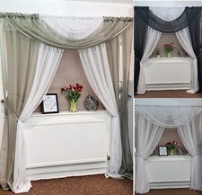 Ready made voile net curtain