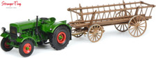 Schuco Deutz F3 w.Hay Trailer