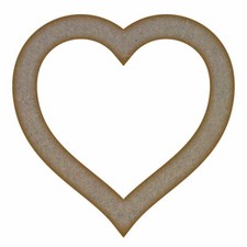 Heart Frame MDF Laser Cut