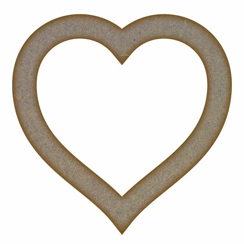 Heart frame mdf laser - mdf, cut
