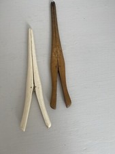 ANTIQUE GLOVE STRETCHERS ,TWO PAIR WOOD AND BONE 