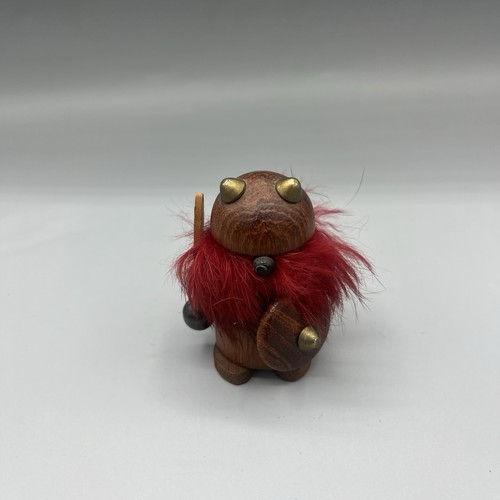 Viking wooden figurine denmark - figurine,