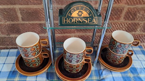 Hornsea pottery bronte cups - bronte,