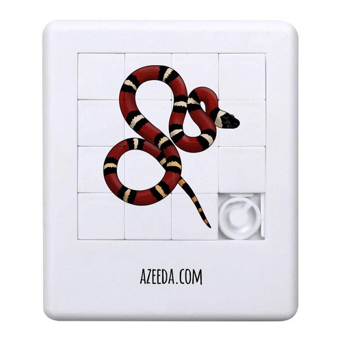 Milk snake sliding puzzle - 'milk, snake'