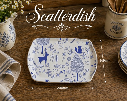 Melamine scatter dish - dish, in