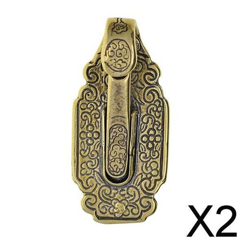 100 solid brass keychain - brass,