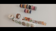 45 X ROLLS OF WASHI TAPE - VARIOUS - SCRAPBOOK / JOURNALS inc 1 x London Gifties