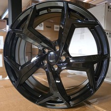 18" VW POLO MK4,5,6 Bonneville Design Gloss Black Polished 7.5j Alloys X4