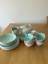 Poole Two Tone Complete Tea