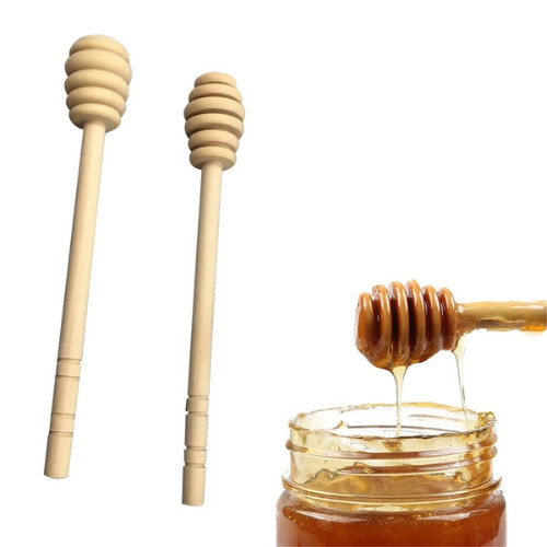 2pcs wooden honey dipper - 2pcs,