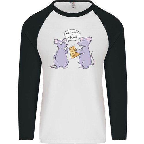 Vegan mouse funny cheese mens - vegan,