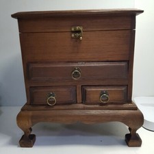 Teak Wood Cabinet Collectibles