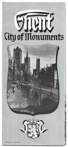 Vintage ghent belgium travel - ghent,