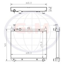 Radiator for TAKEUCHI Midi