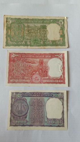 Old indian rupee - indian-5-2-1,