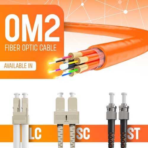 Om2 fiber optic patch - to,