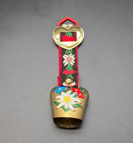Vintage swiss brass cow - vintage, bell