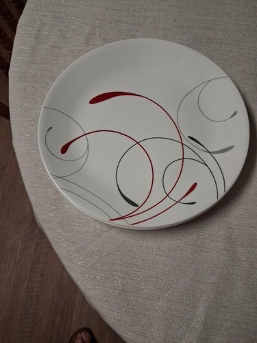Four corelle swirl plates - corelle, with