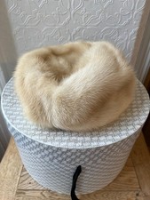 Vintage Real Fur Beret HAT BY