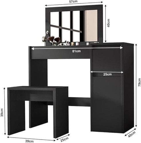 Dressing table with mirror and - table,