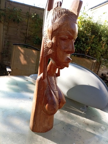 African female wood - wood, carving