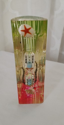 Egg sand timer vintage lucite - timer,