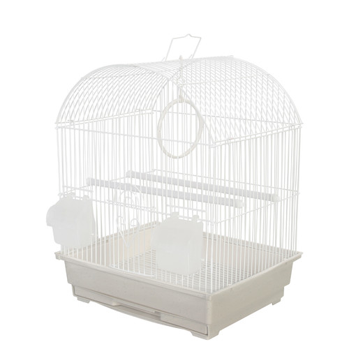 Rosario white travel - white, cage