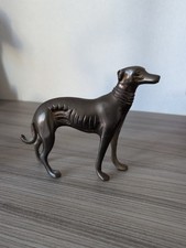 Bronze Small Greyhound Statue Ornament Figurine Home Decor Animal Sculpture