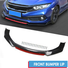 For Audi S4 S5 S6 A3 A4 A5 A6 A7 Front Bumper Lip Splitter Spoiler Gloss Black